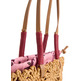 BOLSO DE RAFIA MUJER PEPE JEANS CON DETALLES FLORALES