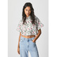 CAMISA CROP ESTAMPADO FLORAL PEPE JEANS LAVINIA