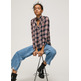 BLUSA ESTAMPADO CUADROS MUJER PEPE JEANS ORIANA