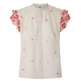 BLUSA CUELLO MAO DETALLES BORDADOS MUJER PEPE JEANS ANTONINE 