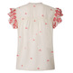 BLUSA CUELLO MAO DETALLES BORDADOS MUJER PEPE JEANS ANTONINE 