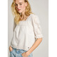 BLUSA VOILE MUJER PEPE JEANS DETALLES BORDADOS