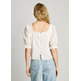 BLUSA VOILE MUJER PEPE JEANS DETALLES BORDADOS