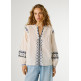 BLUSA MUJER PEPE JEANS CON DETALLES BORDADOS