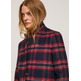 ABRIGO LARGO DE CUADROS MUJER PEPE JEANS AILEEN