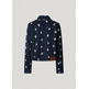 CAZADORA MUJER PEPE JEANS CON FLORES BORDADAS