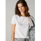 CAMISETA MUJER PEPE JEANS LOGO STRASS