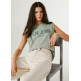 CAMISETA SIN MANGAS MUJER PEPE JEANS LOGO CALADO
