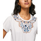 CAMISETA ENCAJES CUELLO MUJER PEPE JEANS NALA