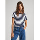 CAMISETA FIT REGULAR A RAYAS MUJER PEPE JEANS