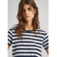 CAMISETA FIT REGULAR A RAYAS MUJER PEPE JEANS