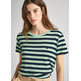 CAMISETA FIT REGULAR A RAYAS MUJER PEPE JEANS