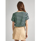 CAMISETA FIT REGULAR A RAYAS MUJER PEPE JEANS