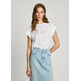 CAMISETA SIN MANGAS MUJER PEPE JEANS LOGO CALADO