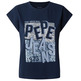CAMISETA MUJER PEPE JEANS MAXILOGO ESTAMPADO