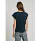CAMISETA MUJER PEPE JEANS LOGO STRASS FIT BOXY