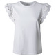 CAMISETA MUJER PEPE JEANS MANGAS BORDADAS