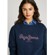 SUDADERA MUJER PEPE JEANS CUELLO REDONDO CON LOGO