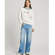SUDADERA MUJER PEPE JEANS LOGO MULTICOLOR BORDADO
