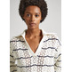 JERSEY PUNTO CALADO CUELLO POLO MUJER PEPE JEANS