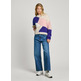 JERSEY COLORBLOCK MUJER PEPE JEANS CUELLO REDONDO