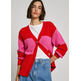 CARDIGAN DE RAYAS MUJER PEPE JEANS CUELLO PICO