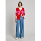 CARDIGAN DE RAYAS MUJER PEPE JEANS CUELLO PICO