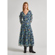 VESTIDO LARGO CHIFÓN CON FLORES MUJER PEPE JEANS