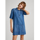 VESTIDO CORTO DENIM FIT REGULAR MUJER PEPE JEANS