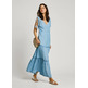 VESTIDO LARGO MUJER PEPE JEANS CUELLO PICO