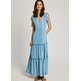 VESTIDO LARGO MUJER PEPE JEANS CUELLO PICO