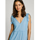 VESTIDO LARGO MUJER PEPE JEANS CUELLO PICO