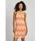 VESTIDO CORTO MUJER PEPE JEANS RAYAS ZIGZAG