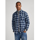 CAMISA ALGODÓN ÍNDIGO CUADROS HOMBRE PEPE JEANS CLAUDE