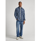 CAMISA ALGODÓN ÍNDIGO CUADROS HOMBRE PEPE JEANS CLAUDE