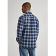 CAMISA ALGODÓN ÍNDIGO CUADROS HOMBRE PEPE JEANS CLAUDE