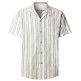 CAMISA DE RAYAS HOMBRE PEPE JEANS CON CUELLO CUBANO