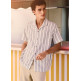 CAMISA DE RAYAS HOMBRE PEPE JEANS CON CUELLO CUBANO