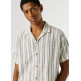 CAMISA DE RAYAS HOMBRE PEPE JEANS CON CUELLO CUBANO