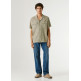 CAMISA DE LINO HOMBRE PEPE JEANS CON CUELLO CUBANO