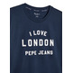 CAMISETA UNISEX ESTAMPADO I LOVE LONDON PEPE JEANS