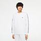 SUDADERA EN FRANELA CON RAYA Y LOGO HOMBRE LACOSTE