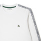 SUDADERA EN FRANELA CON RAYA Y LOGO HOMBRE LACOSTE