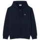 SUDADERA CAPUCHA FELPA HOMBRE LACOSTE CON CREMALLERA