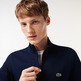 SUDADERA CON CREMALLERA EN FELPA CEPILLADA HOMBRE LACOSTE