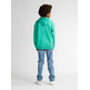 SUDADERA CON CAPUCHA NIÑO PETROL INDUSTRIES CON LOGO BORDADO