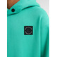 SUDADERA CON CAPUCHA NIÑO PETROL INDUSTRIES CON LOGO BORDADO