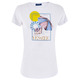 CAMISETA MUJER YESZEE MANGA CORTA ESTAMPADO EN PECHO