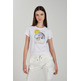 CAMISETA MUJER YESZEE MANGA CORTA ESTAMPADO EN PECHO