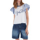 CAMISETA MUJER  YES ZEE T-SHIRT DONNA GIROCOLLO, MANIC
